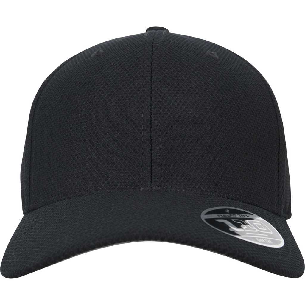 Flexfit Hybrid Cap Black – front