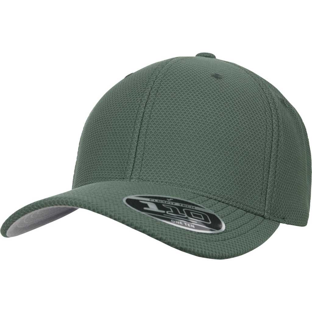 Flexfit Hybrid Cap Green – oblique
