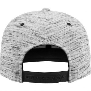 Flexfit Stripes Melange Crown Snapback Grau Stripes Melange/Schwarz – back