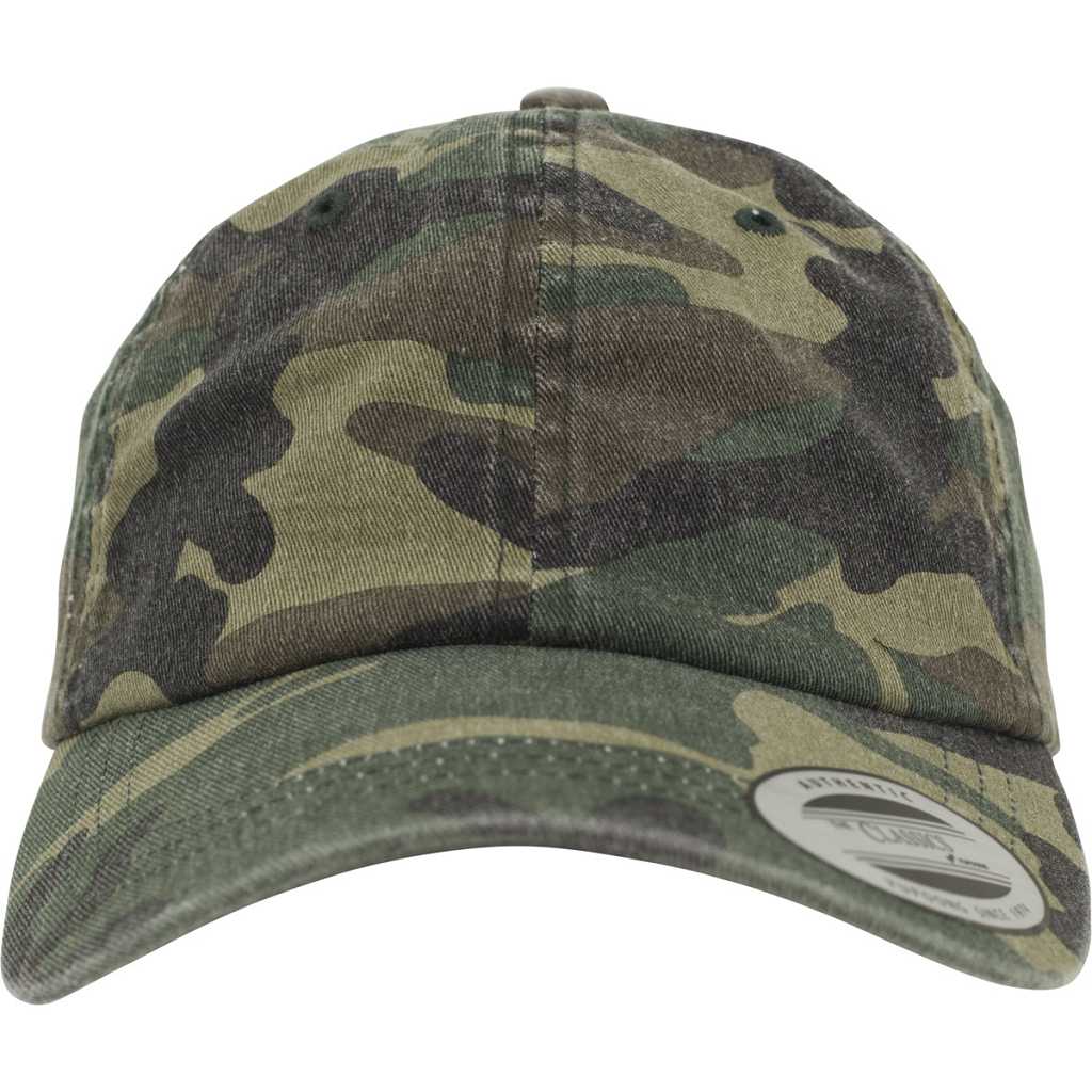 Flexfit Low Profile Camo Washed Cap Wood Camouflage – front