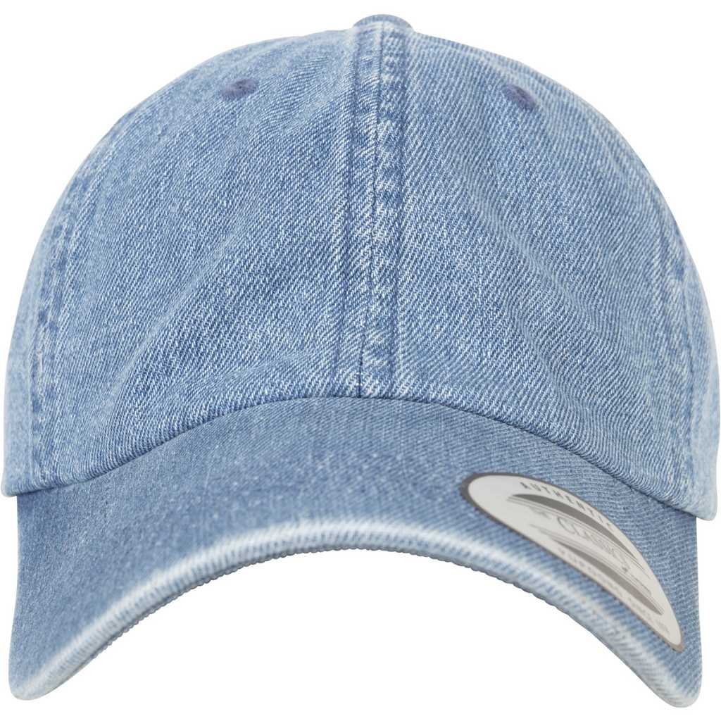 Flexfit Low Profile Denim Cap Blau – front