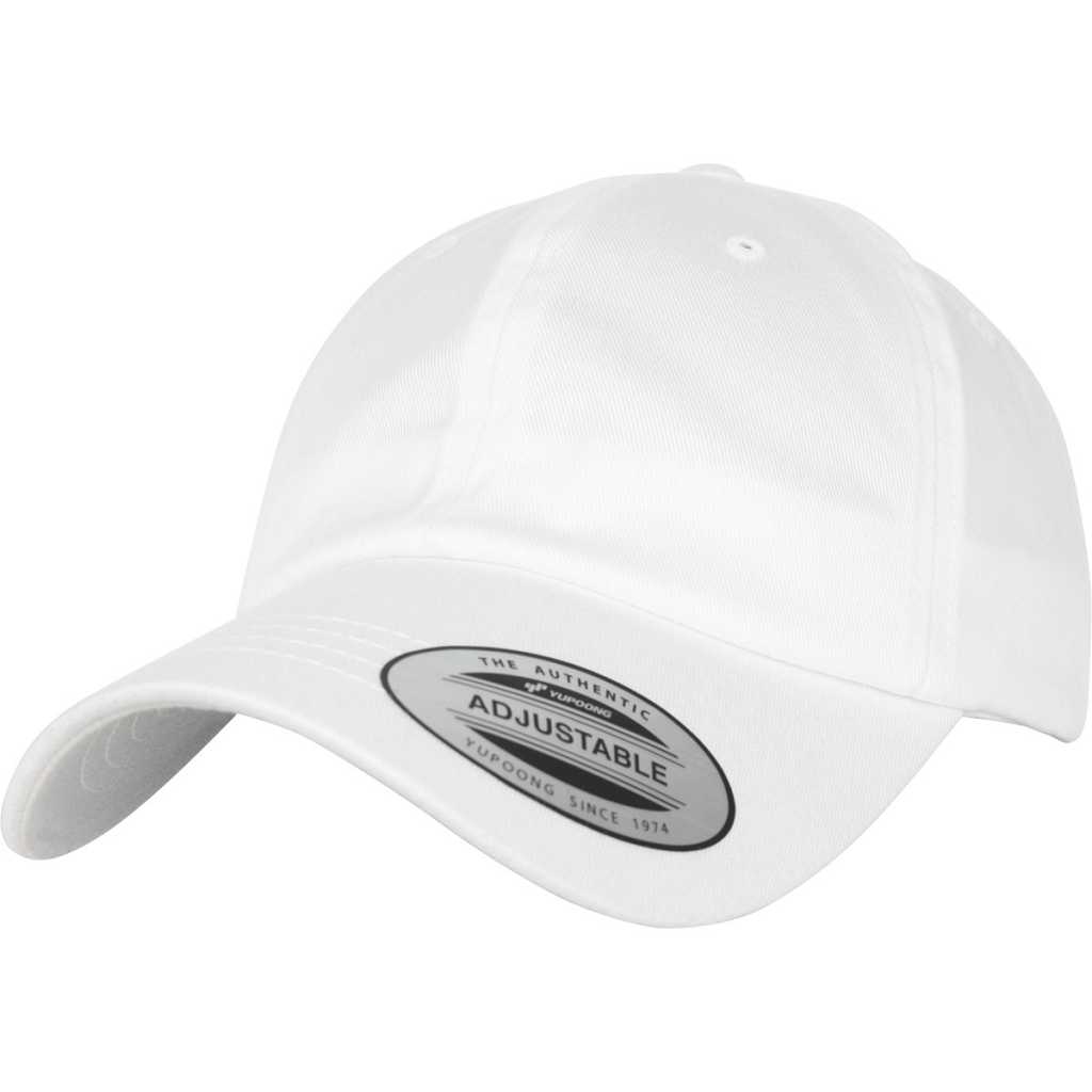 Flexfit Low Profile Organic Cotton Cap Weiß – oblique