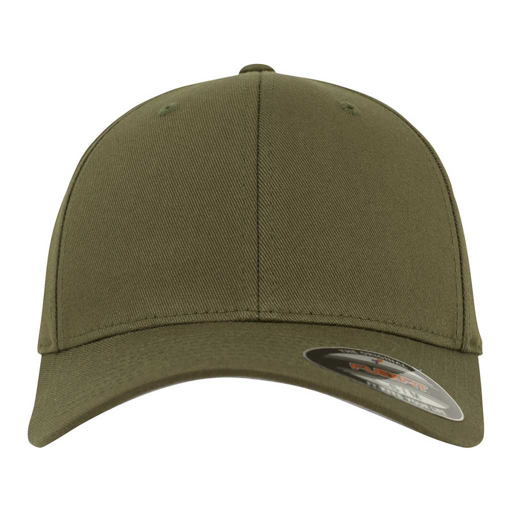 Flexfit Wooly Combed Olive – front