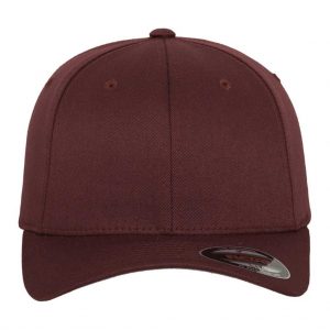 Flexfit Wooly Combed Maroon – front