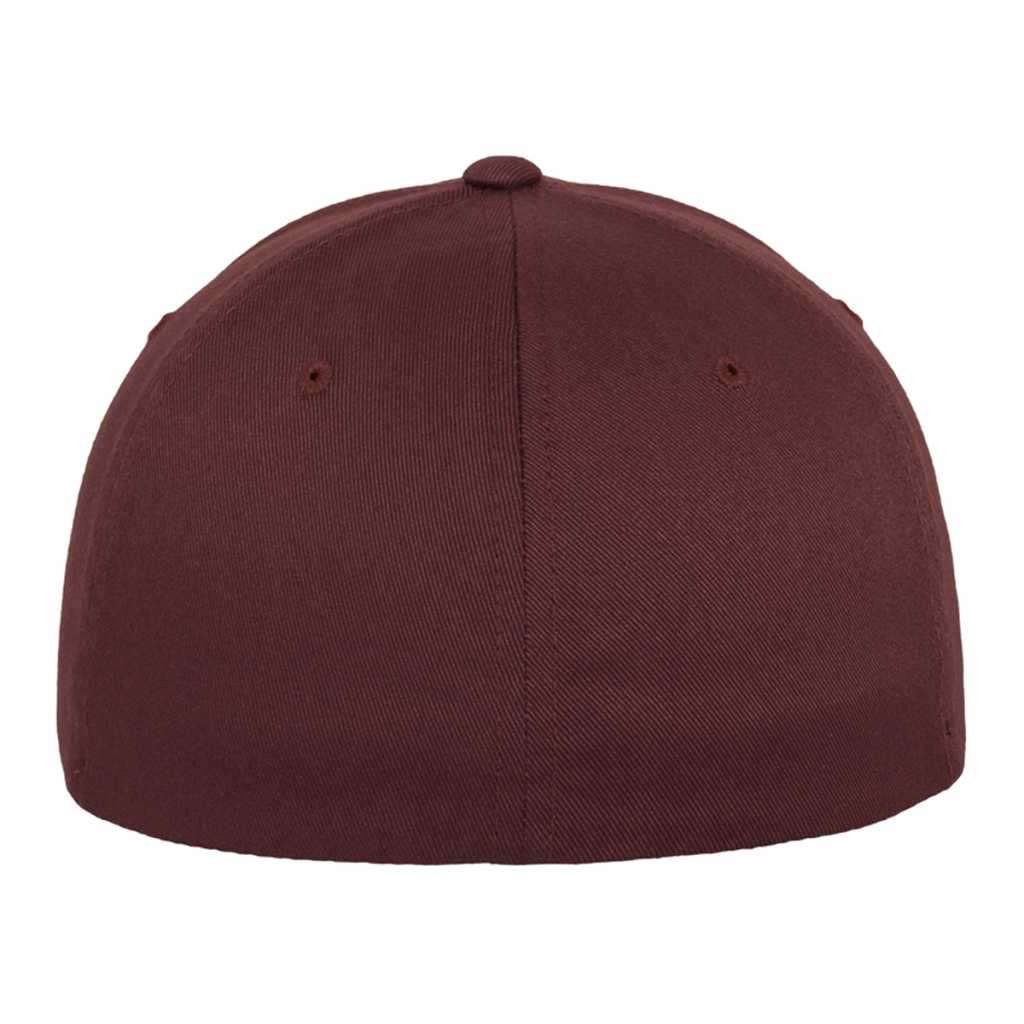 Flexfit Wooly Combed Maroon – back