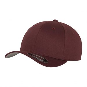 Flexfit Wooly Combed Maroon - oblique