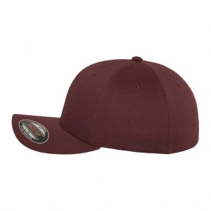 Flexfit Wooly Combed Maroon – side 1