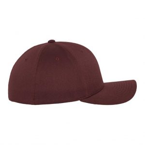 Flexfit Wooly Combed Maroon – side 2