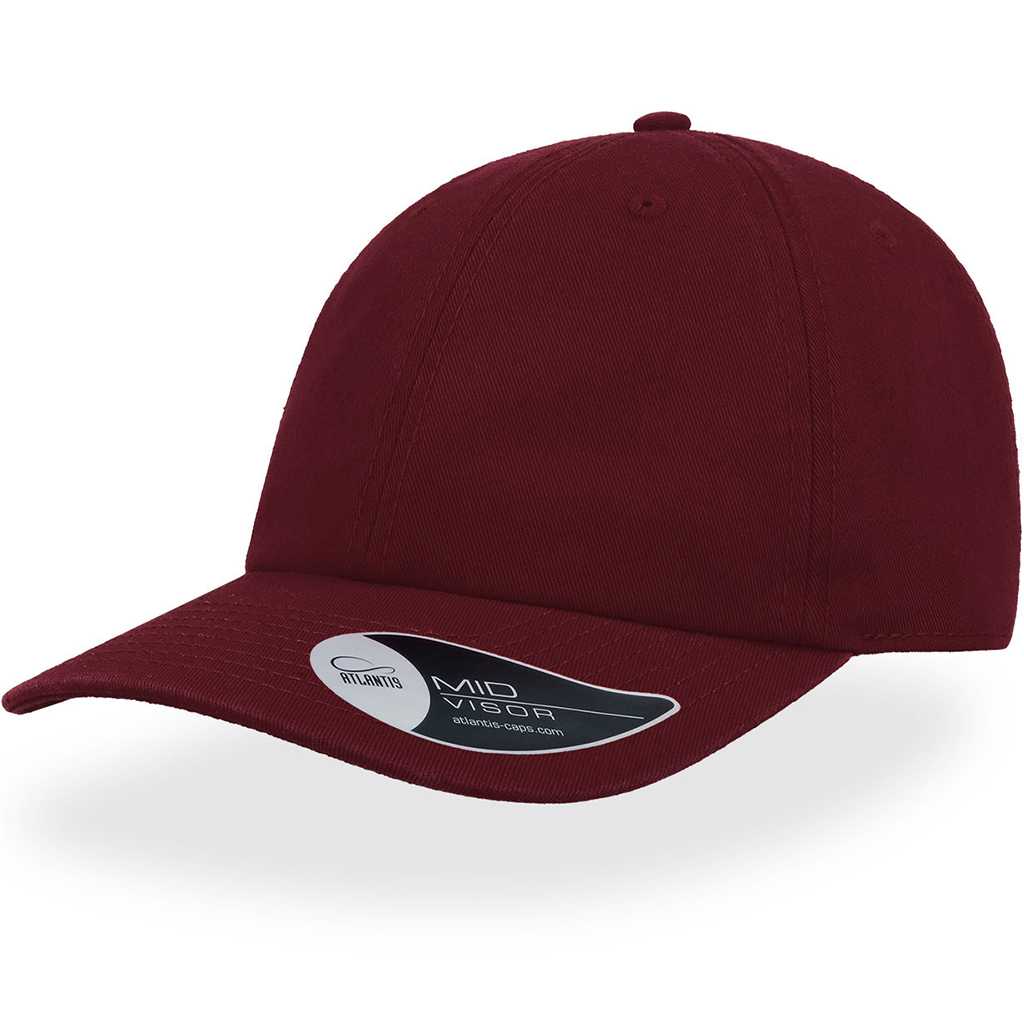 Atlantis Dad Hat – Baseball Cap Burgundy – oblique