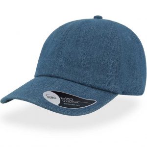 Atlantis Dad Hat – Baseball Cap Light Denim - oblique
