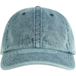 Atlantis Dad Hat – Baseball Cap Clear Wash Denim – front
