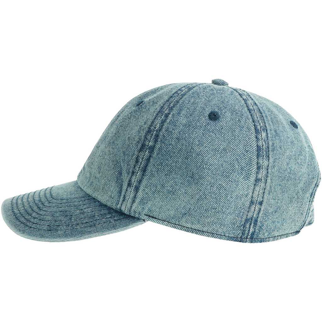 Atlantis Dad Hat – Baseball Cap Clear Wash Denim – side 1