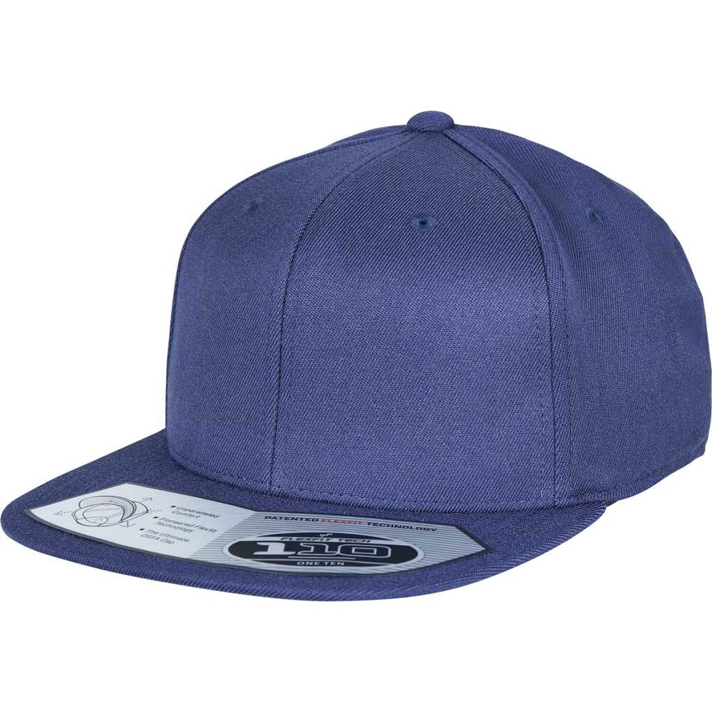 Flexfit 110 Fitted Snapback Navy – oblique