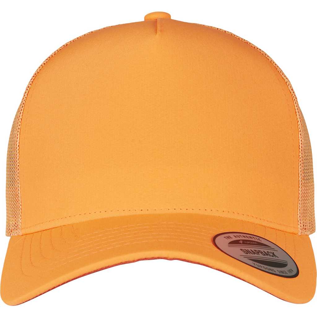 Flexfit Neon Retro Trucker Cap Neon Orange – front