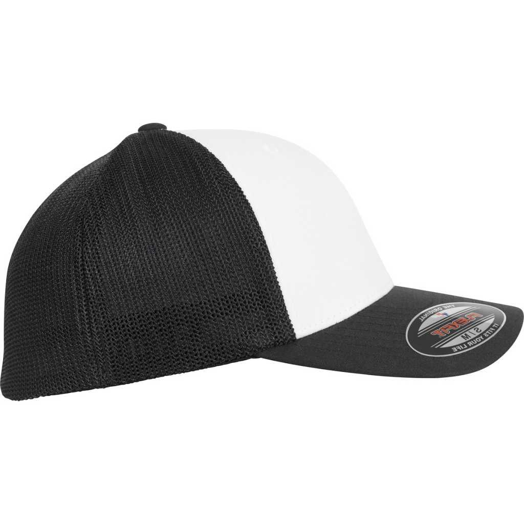 Flexfit Flexfit Mesh Colored Front Cap Black/White/Black – side 2
