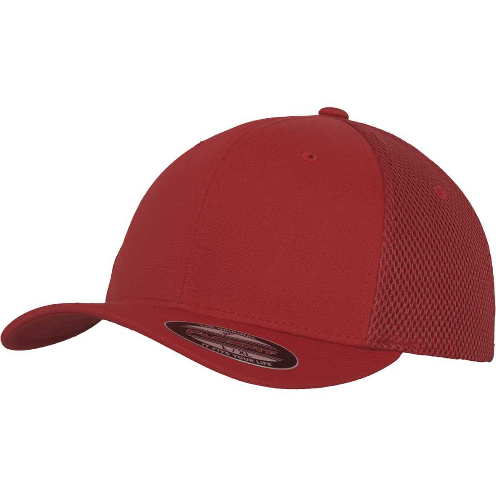 Flexfit Flexfit Tactel Mesh Cap Red – oblique