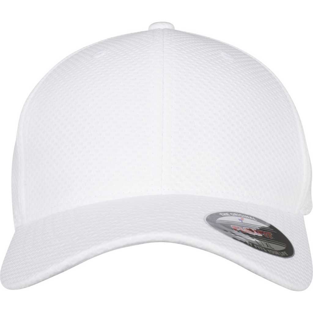 Flexfit Flexfit 3D Hexagon Jersey Cap White – front