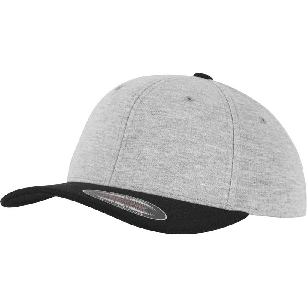 Flexfit Flexfit Double Jersey 2-Tone Cap Grey/Black – oblique