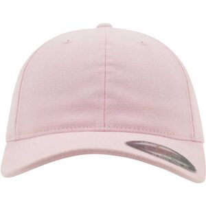 Flexfit Garment Washed Cotton Dad Hat Pink – front