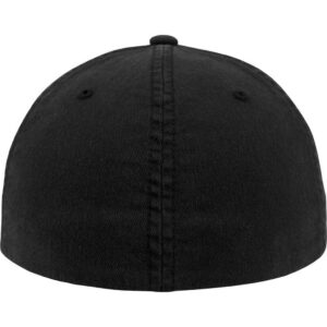 Flexfit Garment Washed Cotton Dad Hat Black – back