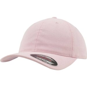 Flexfit Garment Washed Cotton Dad Hat Pink – oblique