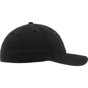 Flexfit Garment Washed Cotton Dad Hat Black – side 2