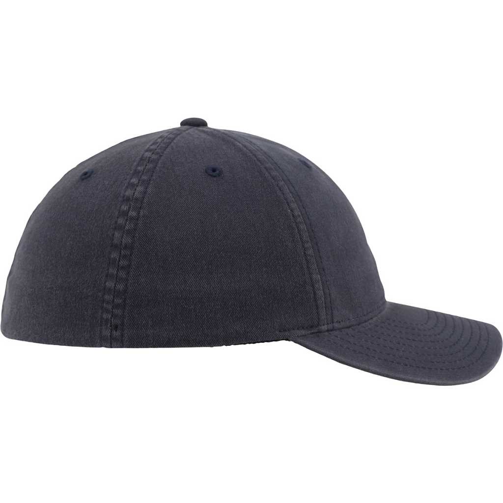 Flexfit Garment Washed Cotton Dad Hat Navy – side 2