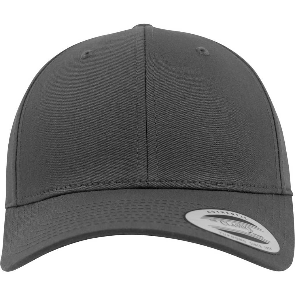 Flexfit Curved Classic Snapback Charcoal – front