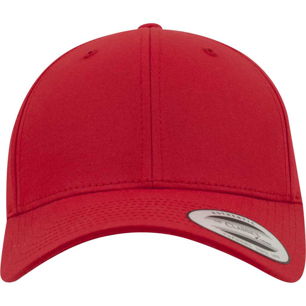 Flexfit Curved Classic Snapback Red – front