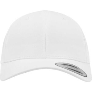 Flexfit Curved Classic Snapback White – front