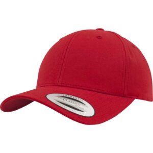 Flexfit Curved Classic Snapback Red – oblique
