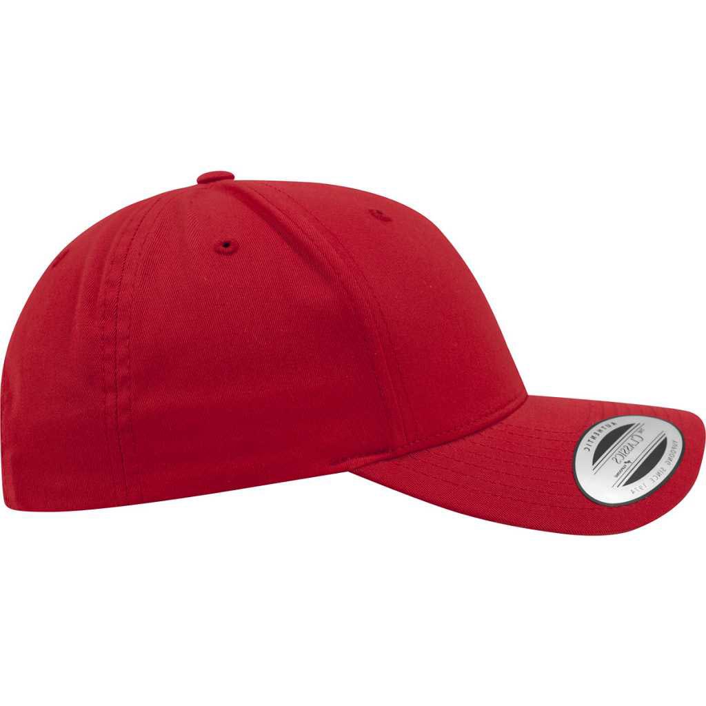 Flexfit Curved Classic Snapback Red – side 2