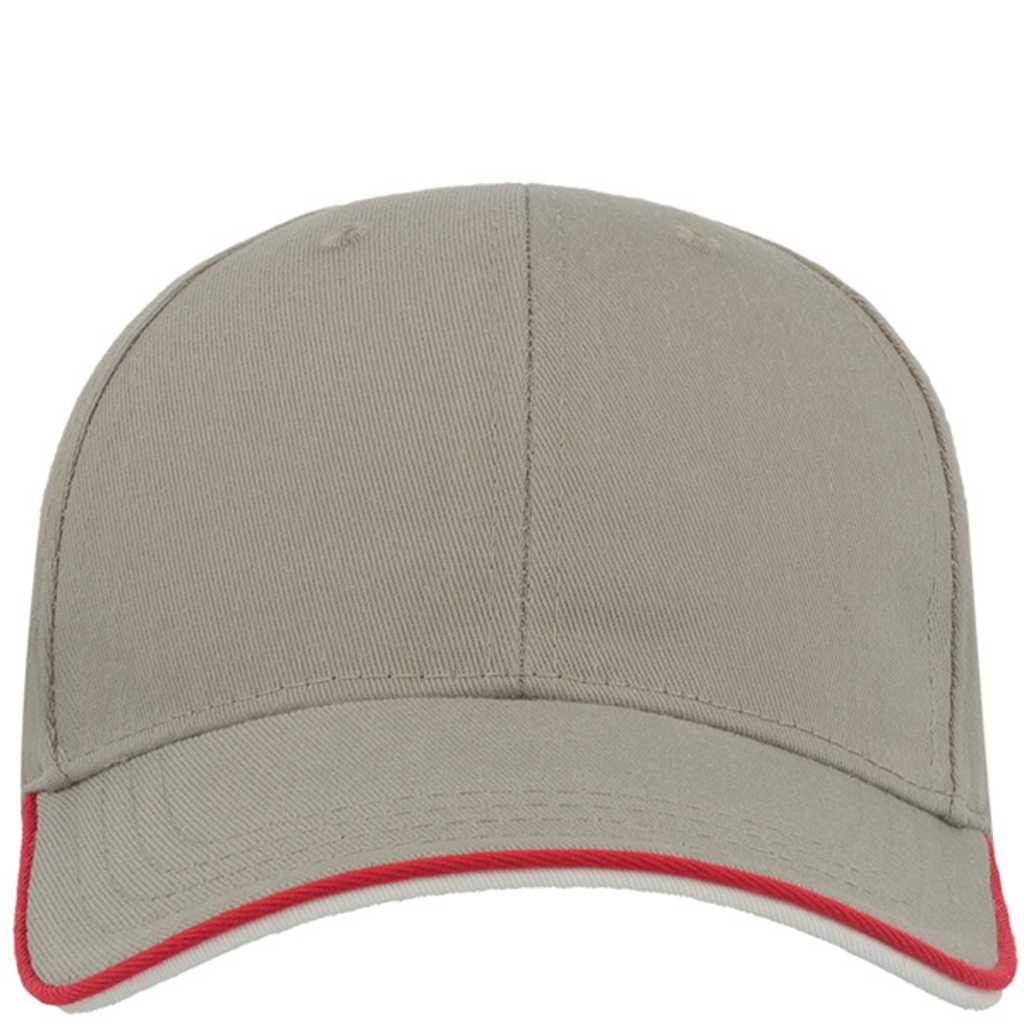 Atlantis Zoom Piping Sandwich Cap Grey/Red/White – front