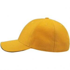 Atlantis Sport Sandwich Cap Yellow/Navy – side 1