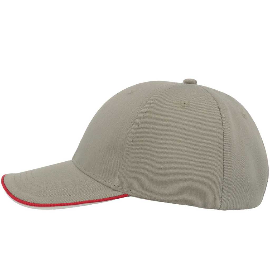 Atlantis Zoom Piping Sandwich Cap Grey/Red/White – side 1