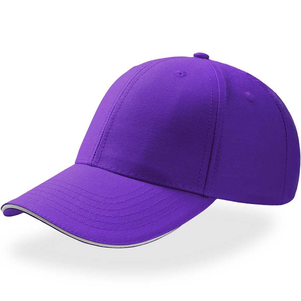 Atlantis Sport Sandwich Cap Purple/White – oblique